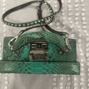 Philipp Plein Green Snakeskin with Straps